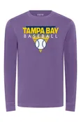 Men's Sportiqe Purple Tampa Bay Baseball Long Sleeve T-Shirt