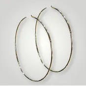 4 Inch Gold Hoops in 14k Gold