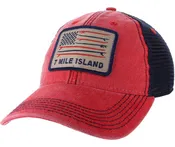 7 Mile Island Surfboard Flag DTA Scarlet/Navy