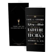 Art Deco Typography 2" x 6" Photo Booth Folder