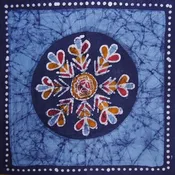 Batik Cotton Table Napkin 18" x 18" Blue
