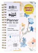Small Monthly/Weekly Floral Planner (Oct26-Dec27)