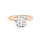 2.01 Carat Old European Cut Diamond Engagement Ring from Bespoke by Platt