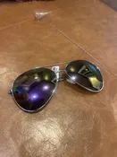 Multicolor Tinted Aviator Sunglasses
