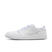Air Jordan "1 Low Golf" Mens - White / White / Hydrogen Blue