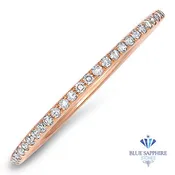 0.20ctw Half-Eternity Diamond Ring in 14K Rose Gold