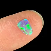 0.63ct Lightning Ridge Semi-Black Crystal Opal | #E62