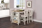 Amy counter table with 4 chairs