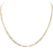 10K Gold "Figaro" Vintage-Style Chain - 16"