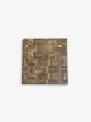 14" Cut Chop Square Cutting Board in Fumed Oak