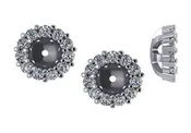 0.44 CTW Diamond Earring Jackets