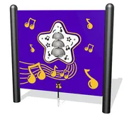Freestanding Musical Bells Play Panel
