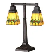 20"H Martini Mission 2 Arm Desk Lamp