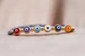 Colorful Evil Eyes Bracelet