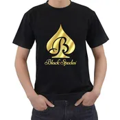 Black Spades Golden Graphic Logo Tee - Men