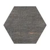 Ash Gray Distressed Wood Look 14x16 Hexagon Porcelain Tile