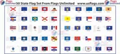 50 State Flag Set