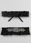 Adriana Garter Set - Black, White or Ivory