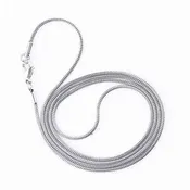 1.5mm Snake Chain Necklace for Medical Alert ID