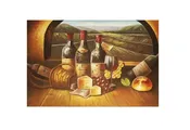Afternoon Picnic Canvas Wall Art 24×36 Landscape Contemporary Decorative Home Decor