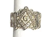 10K Yellow Gold Custom Masonic Ring