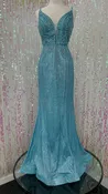 Lily's Aqua Ev5223 Sparkly Prom Dress