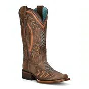 Corral Women’s Brown Laser and Embroidered Boot