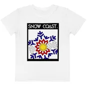 Kids Blue Snow Coast crew neck t-shirt