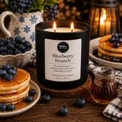Blueberry Brunch Fall Candle | 11 oz. Matte Black jar