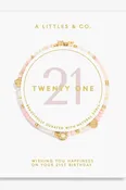 21st Birthday Bracelet