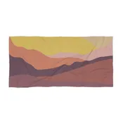 Boho Desert Sunset Beach Towel | Modern Elopement