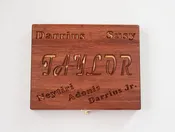 Bamboo Wood Card Game Box – Personalized Playing Card Storage Case, Custom Engraved Gift