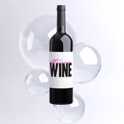 All Day Drinking Wine Labels, Pack of 4