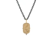 14 Karat Yellow Gold Blessed Moon Charm