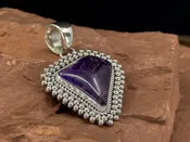 Sugilite  pendant by Artie yellow horse — The Naja