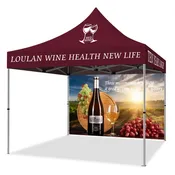 10’x10′ Heavy Duty Canopy Tent with Back Full Wall