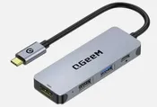 4 Port USB C Hub With USB C, 4K HDMI, 3.0 Ports