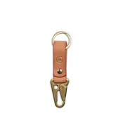 Double Loop Keychain // Natural & Gold