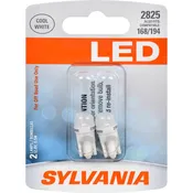 SYLVANIA 2825 WHITE SYL LED Mini Bulb, 2 Pack
