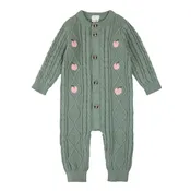 Apple Print Sweater Knit Playsuit