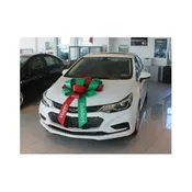 30 Inch "Happy Holidays" Car Bow - Magnetic Base or Suction Cup