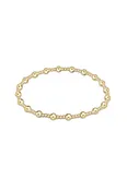 ENewton Classic Gold Sincerity Pattern 6mm Bead Bracelet