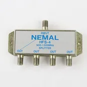 4-Way TV Splitter-75 Ohm-Type F-Power Passive