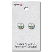 17mm Center Stone AB Post Earrings