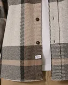 7 Diamonds Generation Long Sleeve Plaid Soft Knit Shirt- Beige