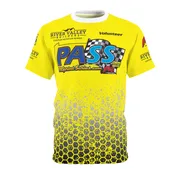 Racing PASS Volunteer Tee — Yellow Hex Gradient Cut &amp;amp; Sew Shirt