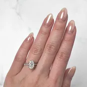 2.50 FVS2 Oval Brilliant Cut Diamond Engagement Ring