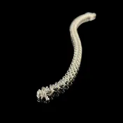 14K White Gold Interlocking Diamond Line Bracelet — Trésor