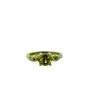 Criss Cross Round Ring - White Gold