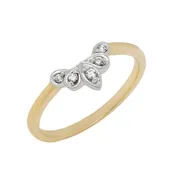 14K Two-Tone Vintage Inspired Diamond Wedding Band — Croft & Stern Jewelry Designs